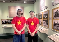 Sea of red at War Remnants Museum on April 30